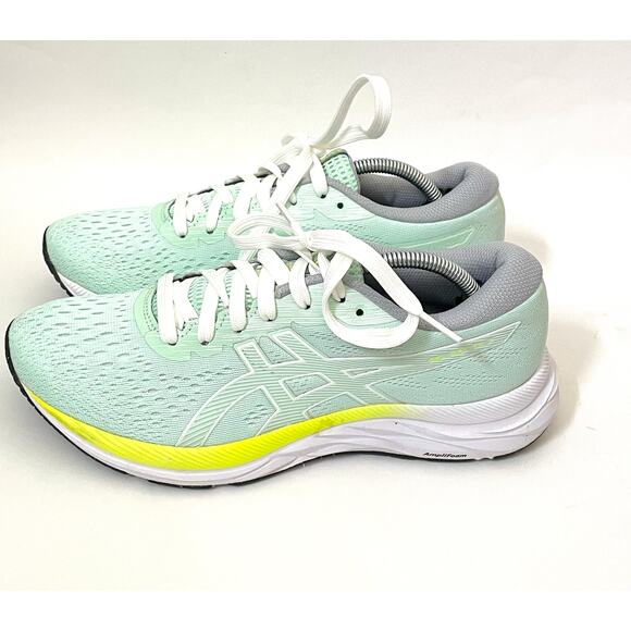 Asics Shoes - Asics Gel Excite 7 Cushioned Walking Running Sneakers Mint Green Lime Size 8.5